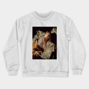 Santa Veronica and the loving dogs Crewneck Sweatshirt